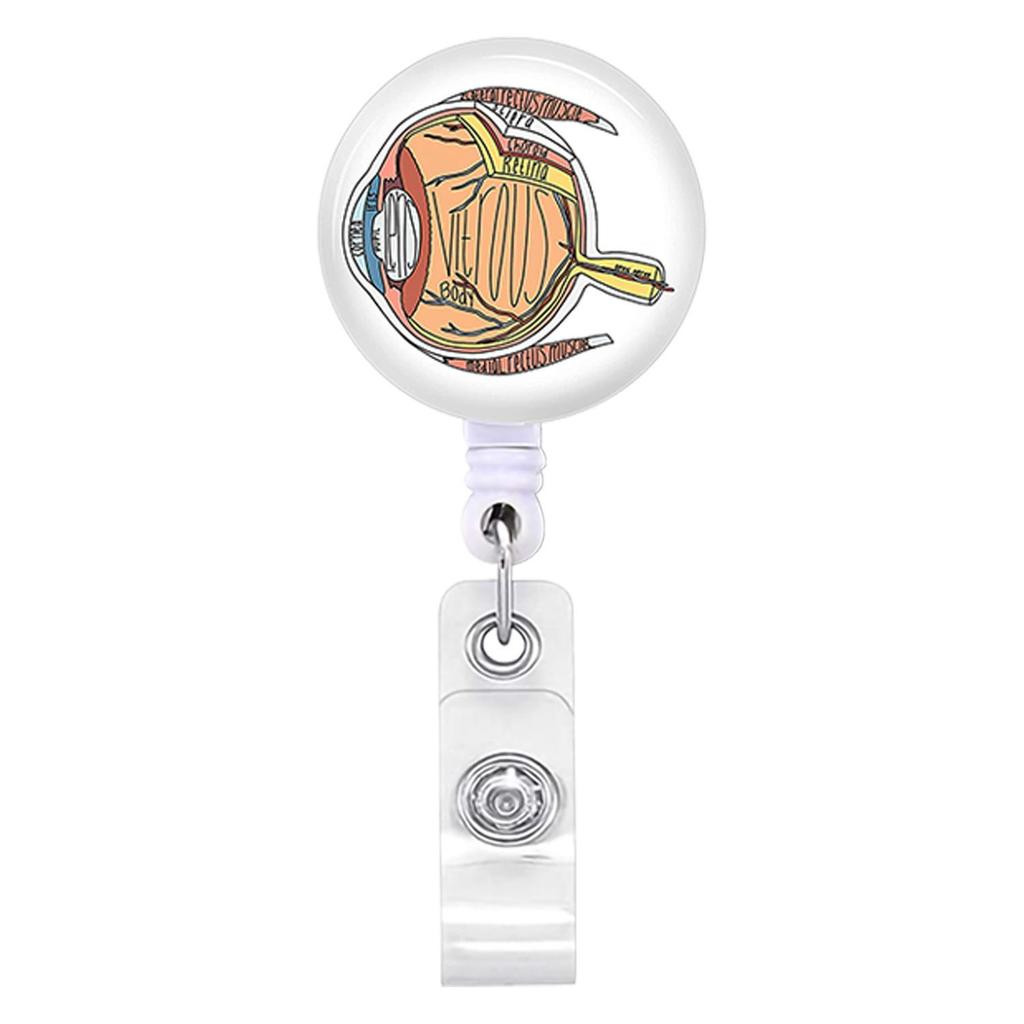 Cute Ambulance Retractable Nurse Badge Reel Clip Cartoon Medicine Doctor Students IC ID Card Badge Holder