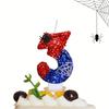 Number Candle 0-9 Birthday Cake Candle Glitter Design for Baking Decoration Party Supplies with Candle Holder Suitable for Children and Adults