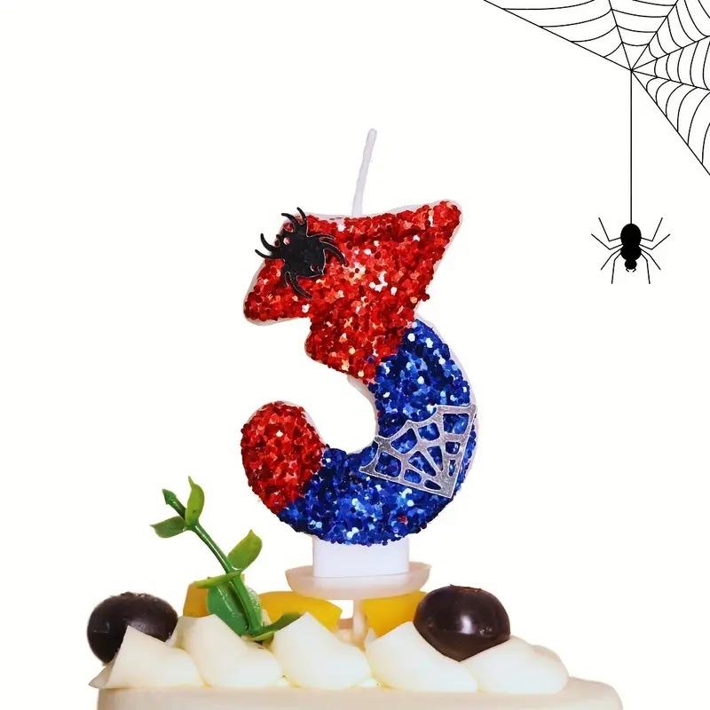 Number Candle 0-9 Birthday Cake Candle Glitter Design for Baking Decoration Party Supplies with Candle Holder Suitable for Children and Adults