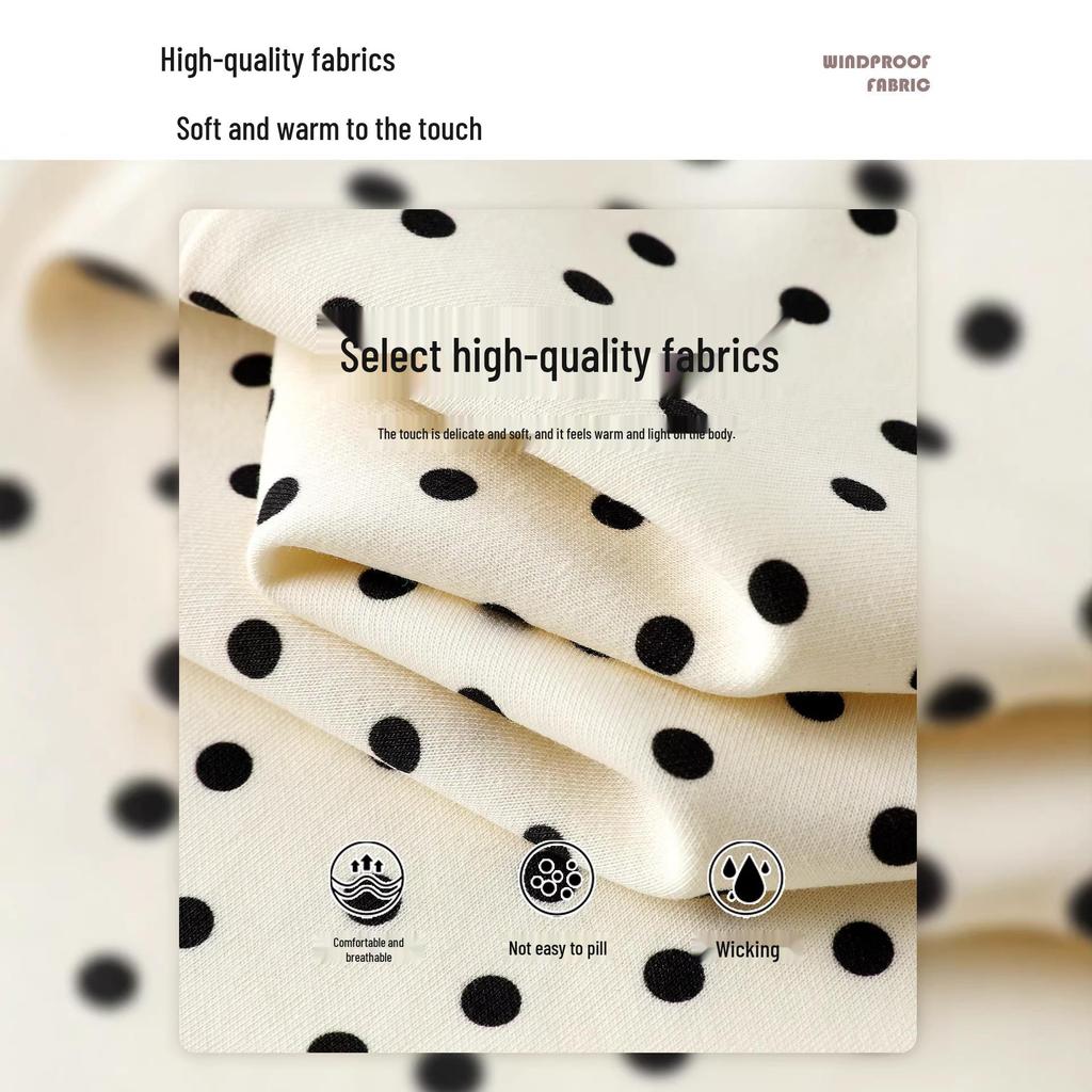 Damen-Frühjahrs-Pünktchen-Spaghettiträgerkleid - Weiß, Tailliert, Figurschmeichelnd, Petite Passform