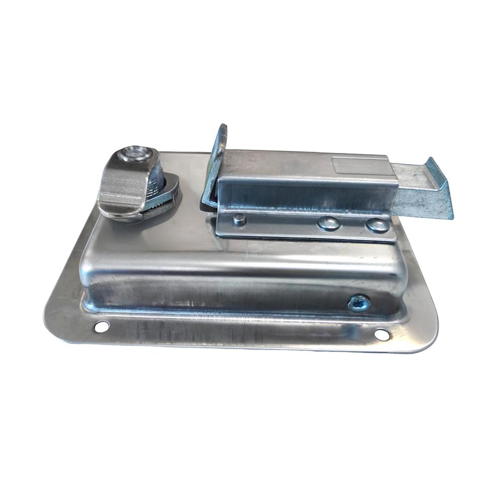 RV Toolbox Paddle Handle Lock with Key Locking Trailer Door Cabinet Embedded Panel Stainless Steel Latch