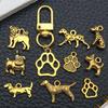 20-Pack Retro Alloy Dog Bone & Animal Cartoon Charms for DIY Bracelets and Necklaces