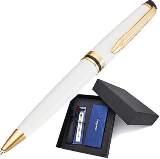 

имя подарок Waterman WATERMAN Шариковая ручка подарочный набор Expert Essential Ivory GT S2093769 [Бесплатная гравировка] [Бесплатная упаковка] 8 предметов