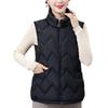 Autumn and Winter Cotton Vest Wear Age-reducing Vest Stand Collar Cold-proof Mother Vest Light and Loose Cotton Vest Women