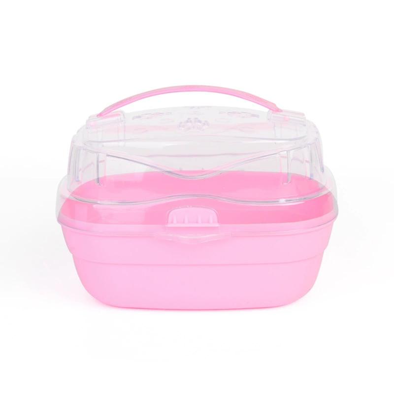 Portable Transparent Hamster Carrying Case Creative Pet Carrying Cage Travel Pet Carrying Hamster Cage Small Pet Carrying Cage
