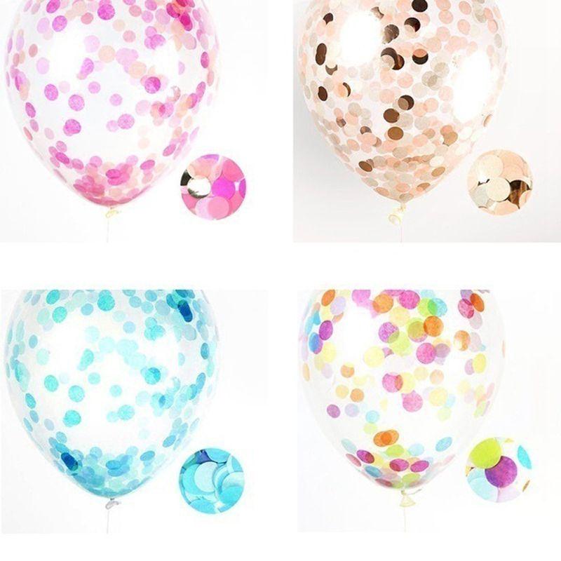 12" Balloon Confetti Latex Helium For Birthday Wedding Dance Decor Party