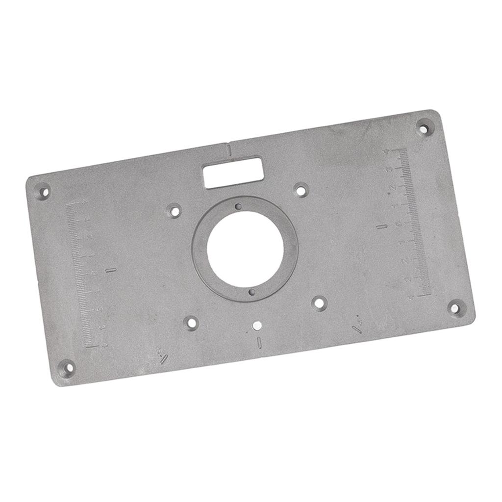 Frästisch Einlegeplatte Aluminium Multifunktionale Fräse Einlegeplatte Schablone für Holzbearbeitung Holz