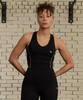 Empebeu Stitch Frame Signature Crop Top Black