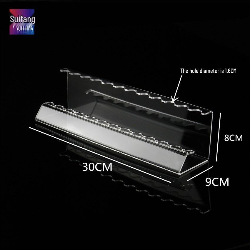 Clear Acrylic Makeup & Stationery Organizer: Pen, Eyebrow Pencil, Lip Gloss, Mascara, and Brush Holder Display Stand
