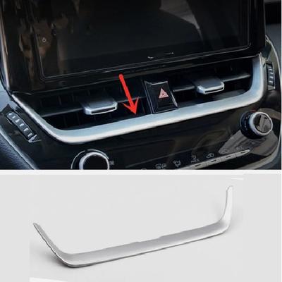 For Toyota Corolla -2026 Dashboard Center Air Vent Trim Matte Silver Kit