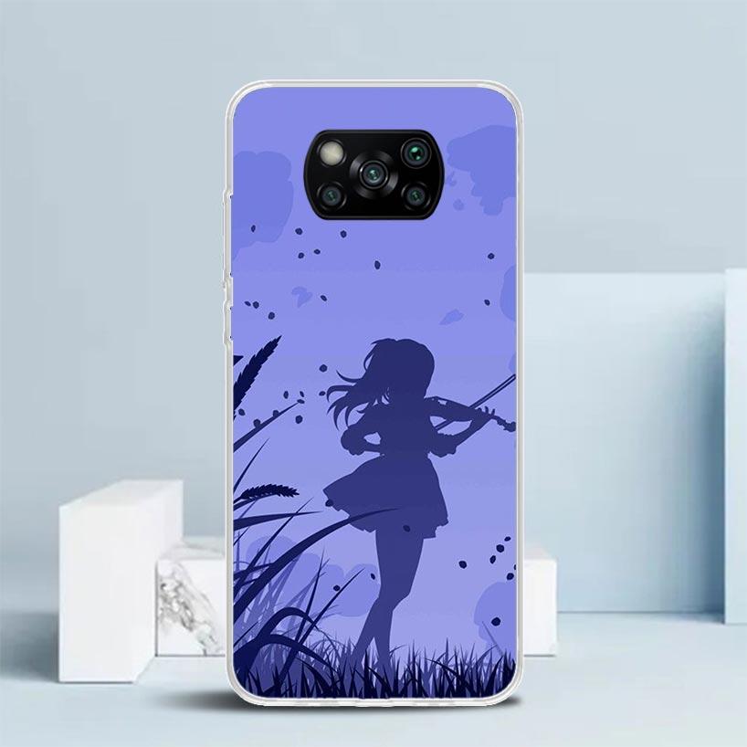 Music Violin Phone Case For Xiaomi Poco F7 Ultra X5 X6 X7 Pro M7 Redmi 15C 15 13C 13 12C 12 10C 10 10A 9 9C 9A 9T Cover Poco X7