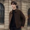 Hair jacket men's spring and autumn double-sided jacket winter short single-breasted wool top