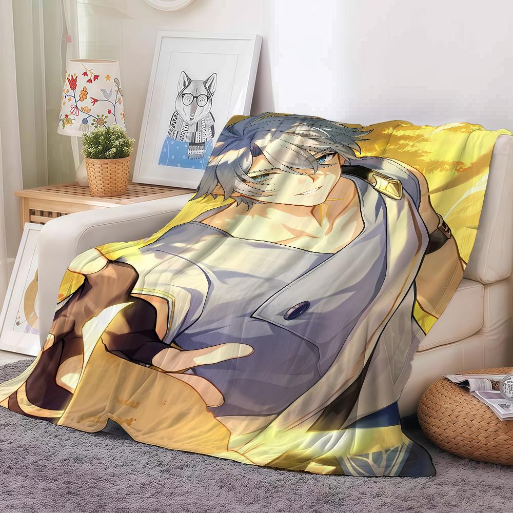 Video Game Honkai Star Rail Phainon Blanket Warm And Soft Suitable For Bedroom Living Room Sofa Bed Office Travel Camping