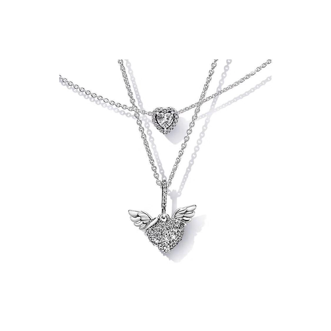 Pandora Love Guardian 925 Silver Necklace Women necklace TZ0073 Silver,45