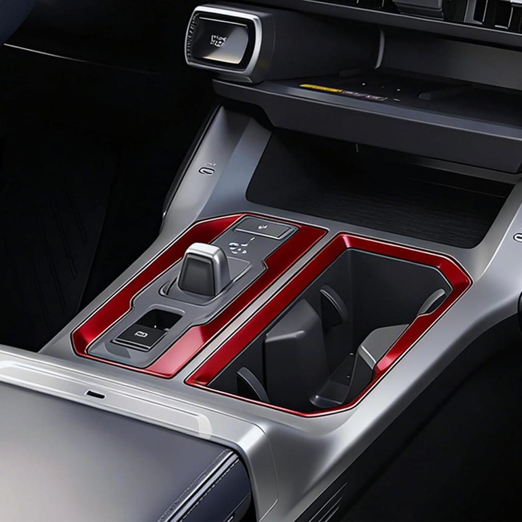 For 2026 Toyota RAV4 2PCS Center Console ABS Driving Control Panel Cover Decor Trim, 2026 RAV4 Hybrid&Plug-in Hybrid Interior Accessories-Carbon