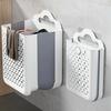 Foldable Laundry Basket Large Capacity Hanging Storage Bin Collapsible Organizer for Bathroom Dormitory Portable Clothes Hamper