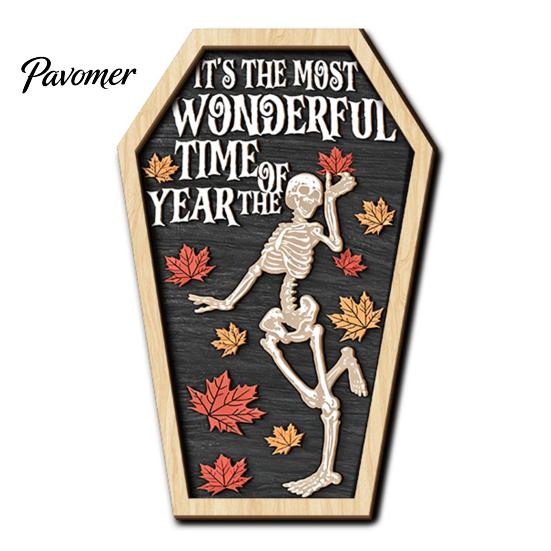 Verweerd Houten Wanddecoratie Vintage Halloween Houten Decoratie, Kistvormige Tafelblad Ornamenten, Vrijstaande & Seizoensgebonden Feestdecoraties Hangend Ornament