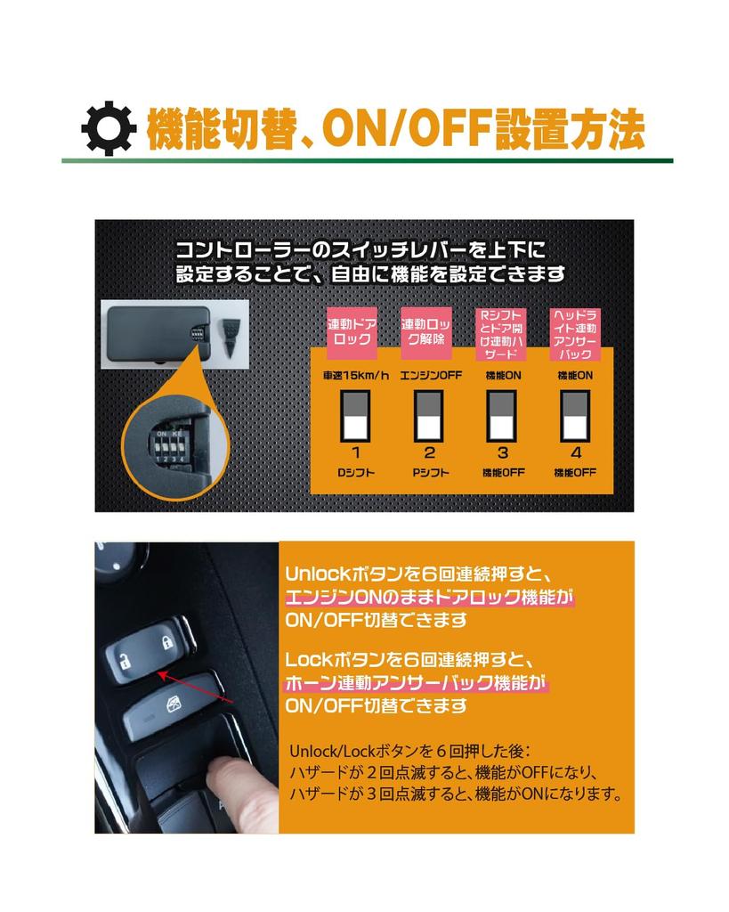 BGUCAR N-BOX N-BOX Custom JF5 JF6 Multi-functional Convenient Kit, With Engine On, Idling Door