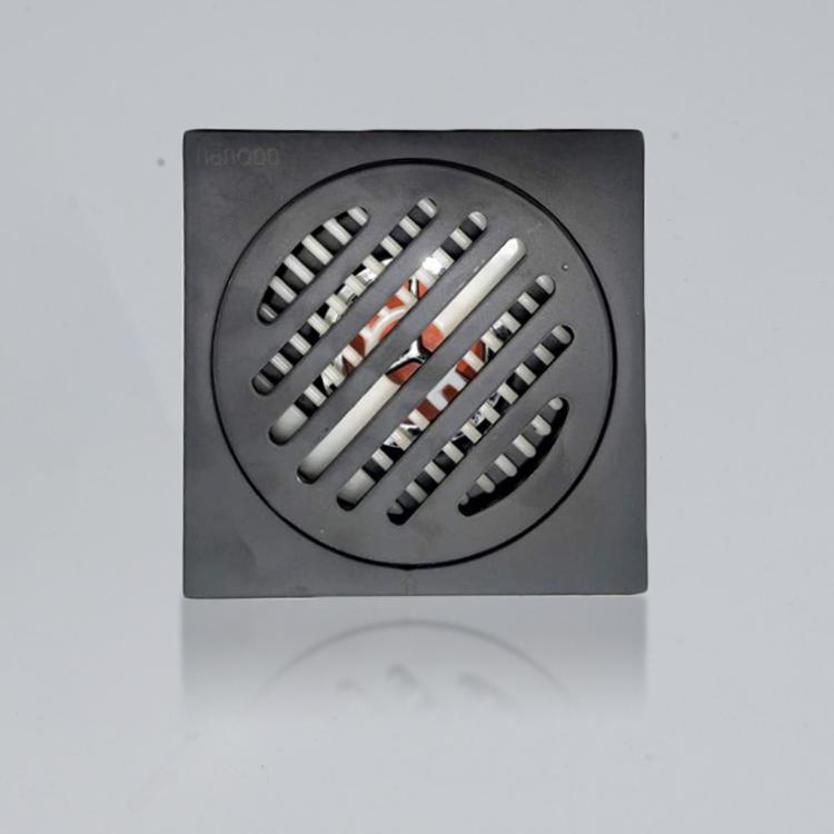 Bathroom Insect-proof Stainless Steel Floor Drain Anti-odor Core Toilet Black Floor Drain