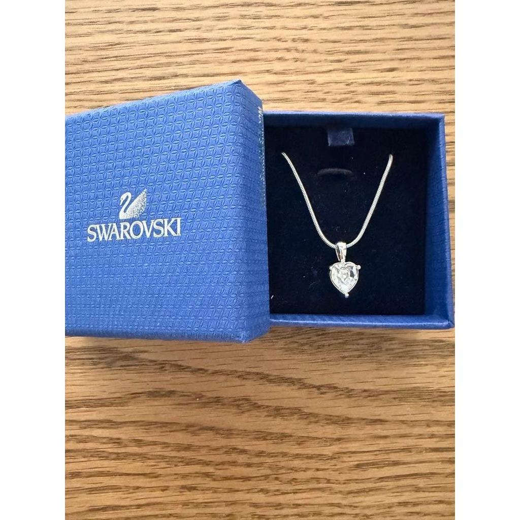 Used Swarovski Heart-shaped Crystal Necklace