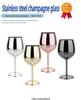 Europäisches Luxus-Wein- und Champagnerglas aus Edelstahl