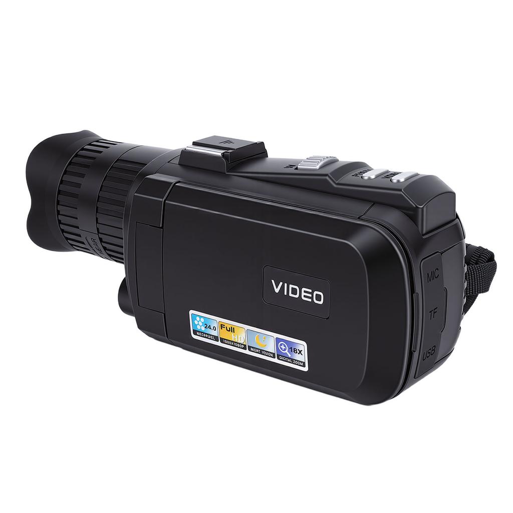 FHD 24MP 1080P Camcorder 18X Zoom Anti Shake Digital Video Camera with 3.0 Inch 270 degrees  Rotatable Color Screen