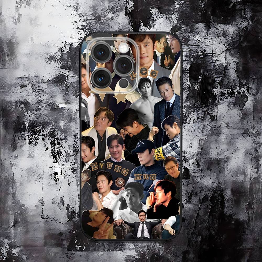 

Lee B-Byung H-Hun Phone Case For iPhone 16,15,14,13,12,11,Pro,Max,Plus,X,XS,SE,E,Mini,Soft Silicone Black Case iPhone15