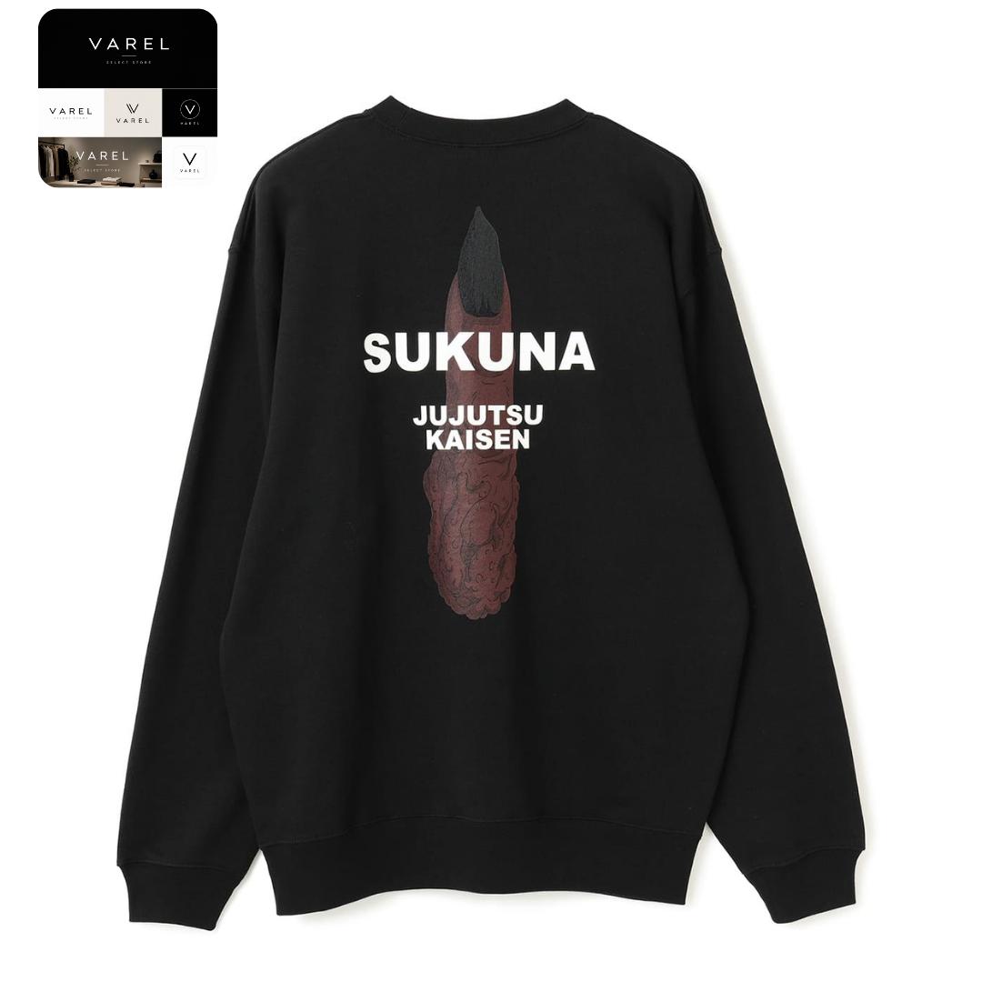 BEAMS MANGART Jujutsu Kaisen Sukuna Sweatshirt Black Anime Japan Streetwear M