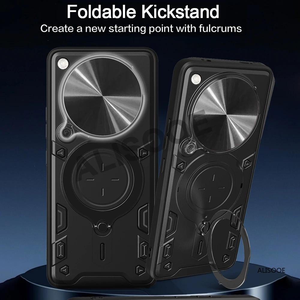 Funda for OPPO Find X8 Pro / X8 5G Case Armor Slide Camera Magnetic Ring Stand Phone Cover for OPPO Find X8 Pro 5G Capa