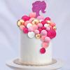 110Pcs Balls Cake Topper DIY Cake Insert Topper Foam Cake Balls Baking Decoration for Wedding Anniversary Birthday