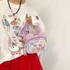 Bear Ears Small Shoulder Bag With Soft Nylon Material For Daily Fashion