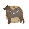 "Outcast Dog" Wall Clock - Shiba Inu (Brown, Red, Sesame Shiba) - Stylish Wooden Analog Wall Clock - Silent - Perfect for Bedroom, Home Decor, and