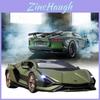 Modelo de Liga de Metal Lamborghini Lightning Car em Escala Grande 118 Com Luzes Piscantes e Sons