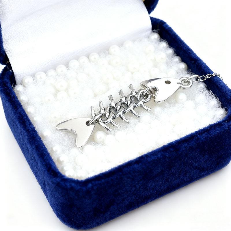 Adjustable Fishbone Charm Pendant for DIY Bracelets, Necklaces, and Keychains