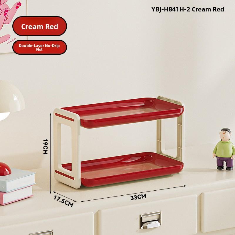 Double Layer Cup Storage Ra Home Use Water Cup Holder Tabletop Organizer Tea Cup Drainage elf Desktop Arrangement Holder