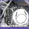 Single AN3 28 90 Degree M10 Motorcycle Hydraulic Brake Line Hose 110cm Universal