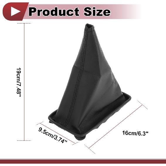 1 Stück Schaltmanschette für Toyota Corolla 2001-2013 Schaltknaufabdeckung Manschette Schalthebelabdeckung Nr. 5880812180B0 Schwarzes Kunstleder