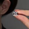 French Zircon Hollow Round Ear Cuffs, No Piercing Required 