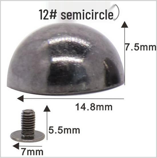 Punk Spike Alloy Bullet Rivet Horn Cone with Base Screw for Apparel, Bags, Shoes