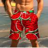 2026 Summer Men's Watermelon Shorts Casual Pants Suitable for Daily Wear