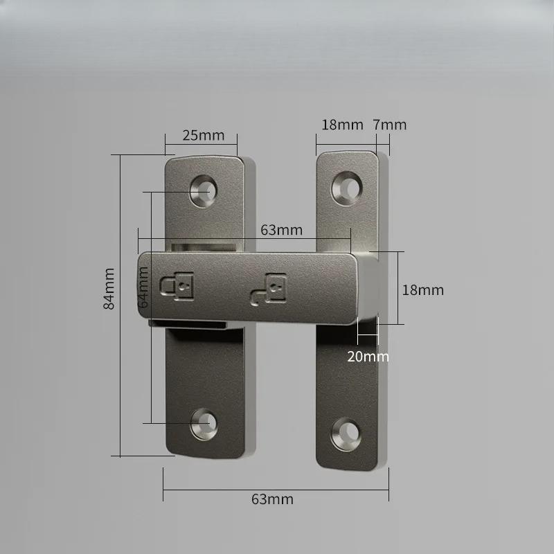 Zăvor cu limbă Zăvor mort Interior Fără găurire Încuietoare de ușă Baie Cataramă ușă glisantă Zăvor ușă glisantă Modă veche Montat la suprafață Ușă de cameră