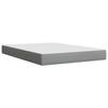 Vidaxl Letto Continentale Con Materasso, Grigio Chiaro 140X200 Cm, Tessuto