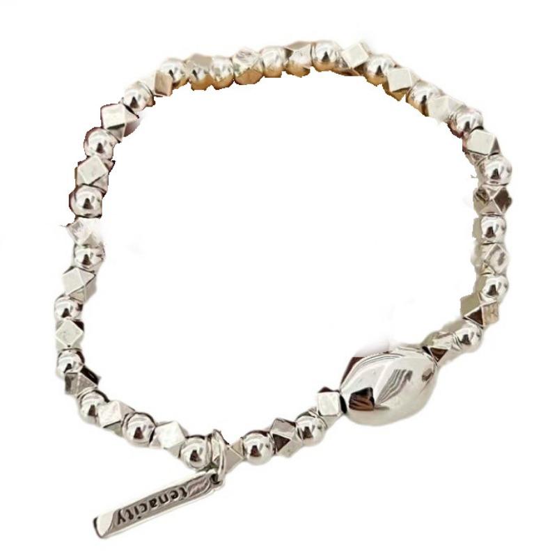 

Шапочка из стерлингового серебра 925 пробы, маленькие кусочки серебра, браслет, женский простой универсальный модный браслет, индивидуальные украшения для рук 925