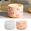 Reusable Crafting Mold Bowknot Shape Succulents Planter Moulds Silicone Texture for Handmade Storage Box Containers