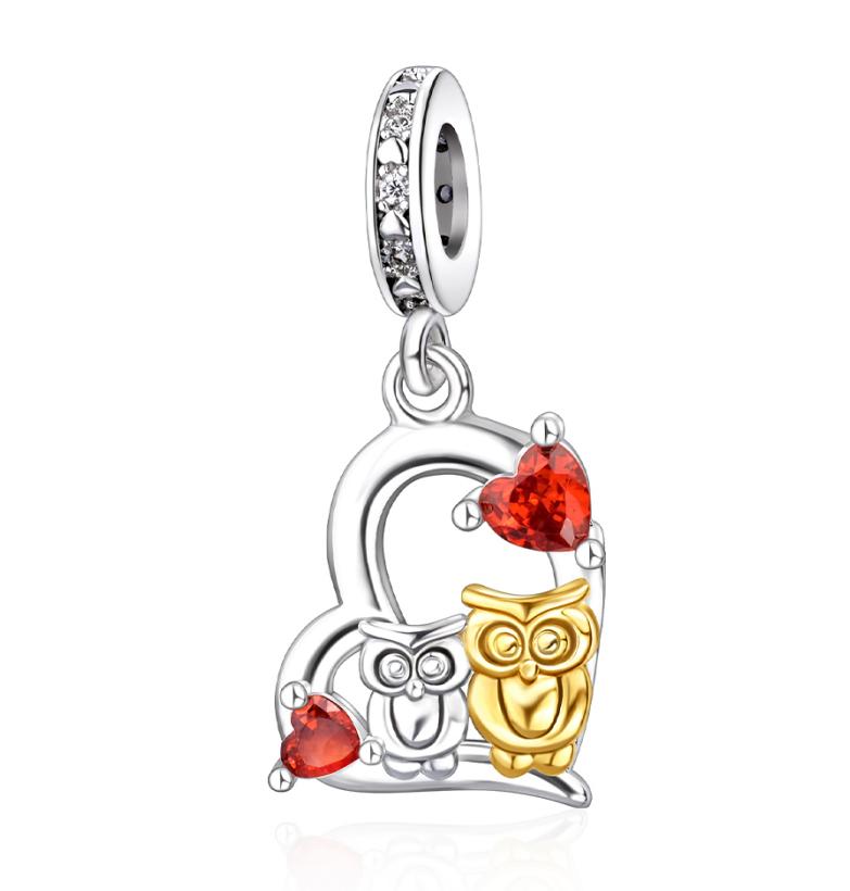 Original 925 Silver Cute Black Cat Charms Moon Dog Cat Paws Beads Pendants Rings Fit Bracelet Necklace DIY Jewelry Gift