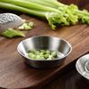 3pcs Durable Korean Sauce Dish Stainless Steel Seasoning Dish Hot Pot Dipping Bowl  Restaurant