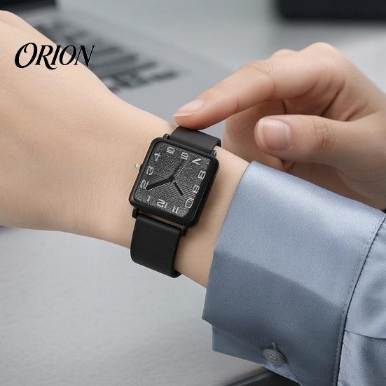 Square Dial Watch Quartz for Women, Casual Silicone Strap Wristwatch with Strap, Accurate Lightweight Wristwatch, Fashion Accessory Precise