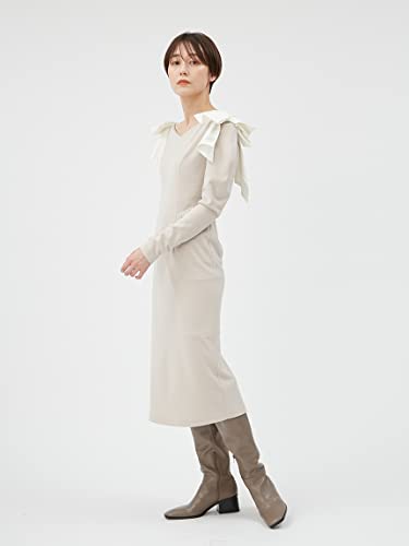 FRAY ID. Damen Taftband Enges Kleid FWFO224508 BEG 0