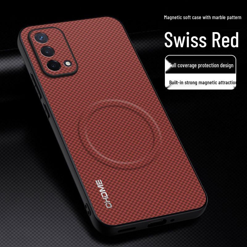OPPO A74 5G Full Coverage Anti-Drop Phone Case with Magnetic Buckle and Stylish Mark Pattern