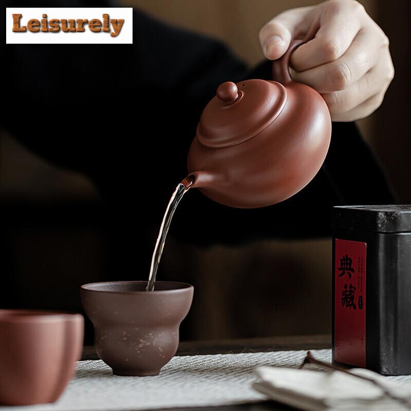 Antique Raw Ore Purple Clay Tea Set Complete Set Zen Tea Set Kit Tea Ceremony Set Teapot and Tea Cup Set Tea Items Supplies Gift